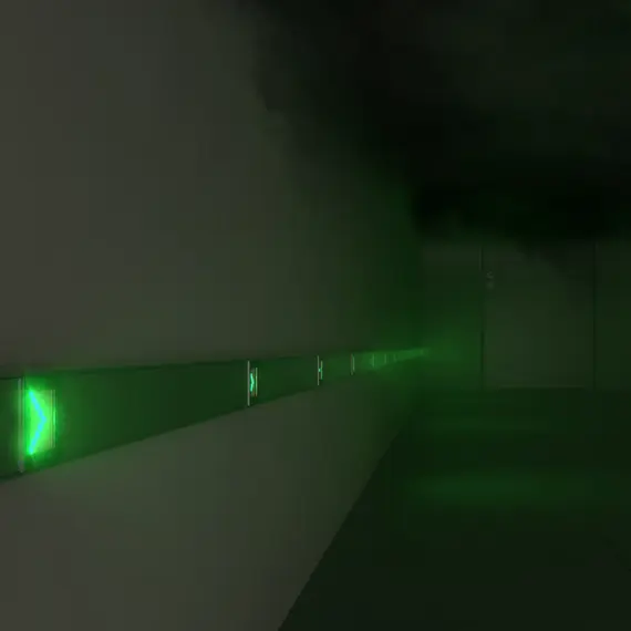 Safety ­guidance system GMS Low-mounted guidance system for rapid evacuation